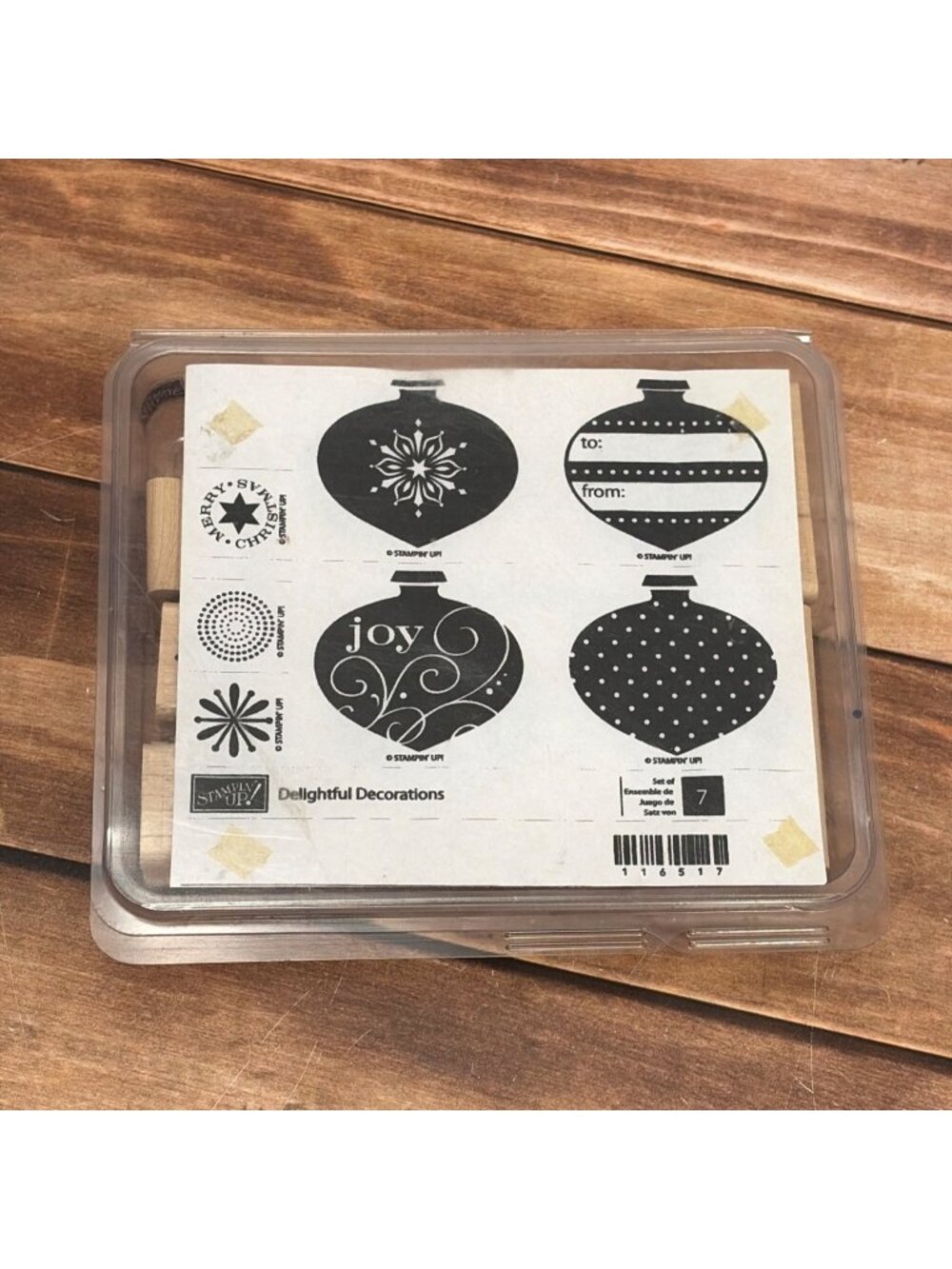 STAMPIN ⬆️ 116517 DELIGHTFUL DECORATIONS SET & 116824 PETALS A PLENTY EMBOSSING